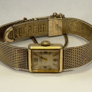 Rare Vintage Girard Perregaux 10k Gold Filled Women’s Watch Mesh Band Working